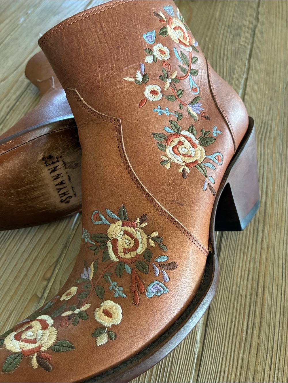 Shyanne Millie Floral Embroidered Booties - Picture 6 of 13